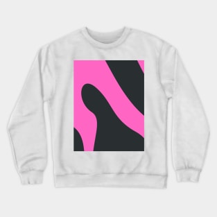Boho abstract gray and pink pastel swirl pattern Crewneck Sweatshirt